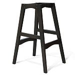 Барный стул со спинкой и подлокотниками на 4-х деревянных ножках Douglas Rhombus Бирюзовый Велюр варинант исполнения - 3 | Loft Concept в Костроме