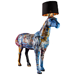 Большой Торшер Лошадь с ручной авторской росписью Feral Stallion варинант исполнения - 2 | Loft Concept в Костроме