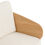 Кресло с каркасом из массива дуба Gallin Chair Boucle варинант исполнения - 5 | Loft Concept в Костроме