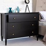 Комод с 3 ящиками Blues Black варинант исполнения - 2 | Loft Concept в Костроме