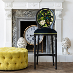 Барный стул из натурального бука с изображением птицы и цветов Blooming Birds варинант исполнения - 2 | Loft Concept в Костроме