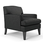 Мебельная ткань Шенилл черный цвет 138 см T4-35 варинант исполнения - 5 | Loft Concept в Костроме