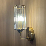 Бра с цилиндрическим рифленым стеклянным плафоном Jeanette варинант исполнения - 5 | Loft Concept в Костроме