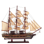 Декоративная модель деревянного коричневого парусника в подарочной упаковке With The low варинант исполнения - 1 | Loft Concept в Костроме