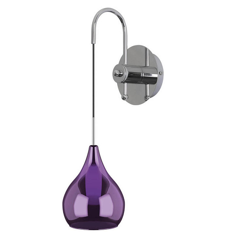 Бра Candiano Purple Sconces Фиолетовый Хром Бра Candiano Purple Sconces Фиолетовый Хром в Костроме | Loft Concept