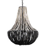 Люстра каплевидной формы украшенная круглыми бусинами Gradient Chandelier Black White варинант исполнения - 2 | Loft Concept в Костроме