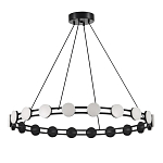 Люстра кольцевая с круглыми светодиодными источниками света Maxine Light варинант исполнения - 3 | Loft Concept в Костроме