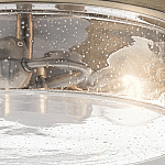 Потолочный светильник с прозрачным стеклянным плафоном с эффектом пузырьков Kichler варинант исполнения - 4 | Loft Concept в Костроме