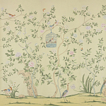 Обои ручная роспись Askew Verdigris  варинант исполнения - 4 | Loft Concept в Костроме