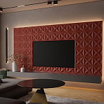 Гипсовая 3D панель с принтографией PM-11 варинант исполнения - 1 | Loft Concept в Костроме