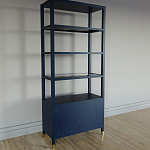 Стеллаж со стеклянными полками Elsa Dreams Blue варинант исполнения - 7 | Loft Concept в Костроме