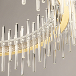 Люстра круглая с прозрачными стеклянными трубками 51 см Nembus варинант исполнения - 8 | Loft Concept в Костроме