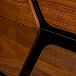 Высокий комод с узором из шпона на фасаде Sahara варинант исполнения - 5 | Loft Concept в Костроме