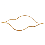 Подвесной светильник волнообразный изогнутый на двух тросах 103 см Spiral Lighting варинант исполнения - 1 | Loft Concept в Костроме