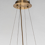 Люстра подвесная круглая с овальными подвесками из стекла дымчатого цвета Harlow Crystal Round варинант исполнения - 5 | Loft Concept в Костроме