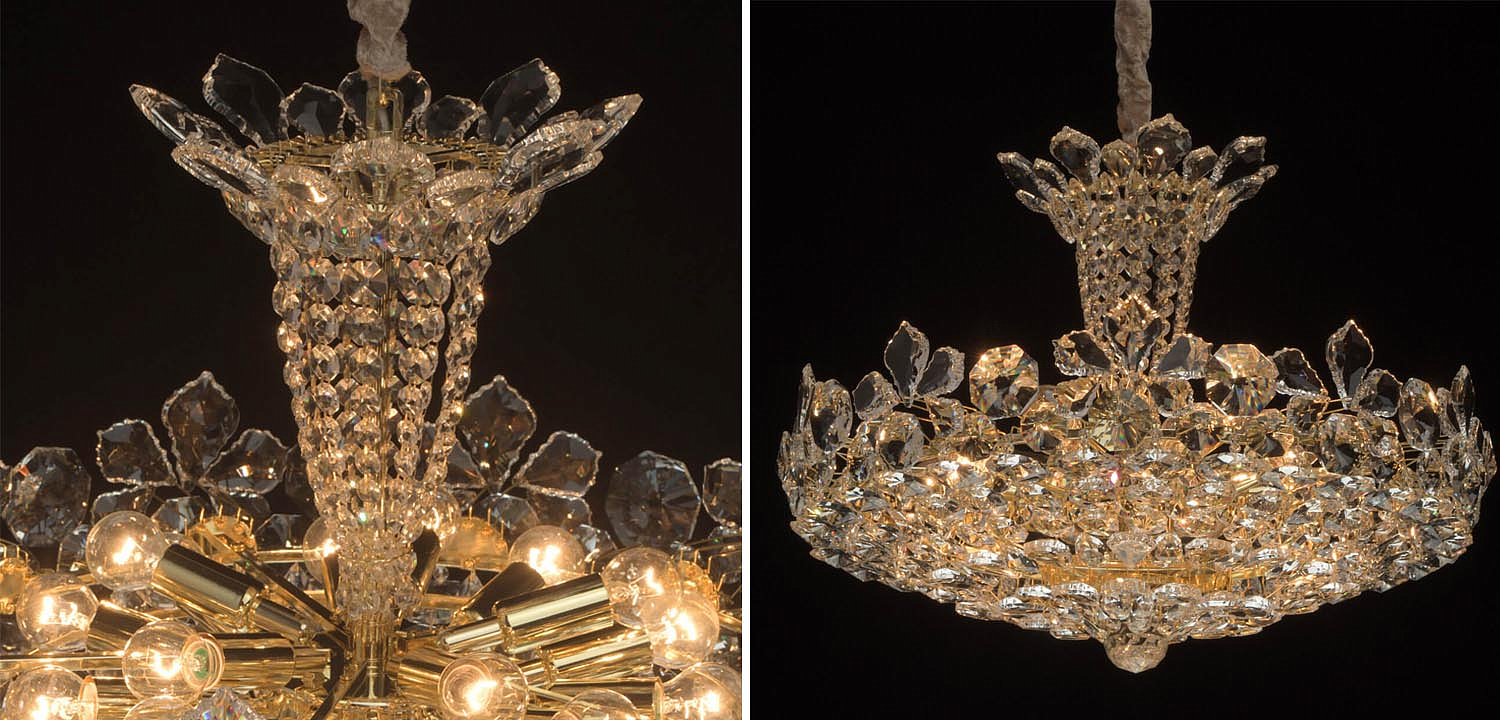Люстра Griselda Crystal Chandelier gold Люстра Griselda Crystal Chandelier gold - Loft-Concept в Костроме