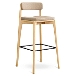 Барный стул из массива ясеня Elegant Ash Shape варинант исполнения - 3 | Loft Concept в Костроме