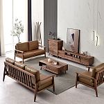 Тумба под телевизориз массива дерева TV Stand made of Walnut Wood варинант исполнения - 4 | Loft Concept в Костроме