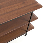 ТВ-тумба с полками из массива ореха Derick Wooden TV Stand варинант исполнения - 3 | Loft Concept в Костроме