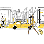 Megan Hess. New york: through a fashion eye варинант исполнения - 2 | Loft Concept в Костроме