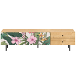 Длинная ТВ-тумба с принтом на ящиках Elise TV Stand варинант исполнения - 15 | Loft Concept в Костроме