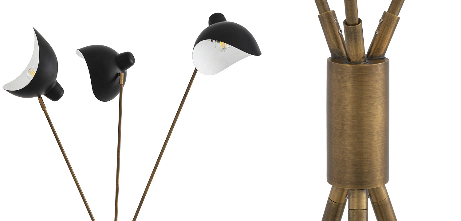 Торшер Eichholtz Floor Lamp Costner Торшер Eichholtz Floor Lamp Costner - Loft-Concept в Костроме