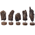 Декоративная статуэтка из дерева Будда Buddha Wooden Statuette варинант исполнения - 6 | Loft Concept в Костроме