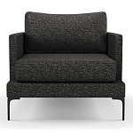 Мебельная ткань Шенилл темно-серый цвет 138 см T4-40 варинант исполнения - 6 | Loft Concept в Костроме