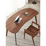 Стол рабочий округлой формы с ящиком  Working Moonnut Table варинант исполнения - 6 | Loft Concept в Костроме