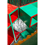 Дизайнерская разноцветная скамья Canton Bench варинант исполнения - 5 | Loft Concept в Костроме