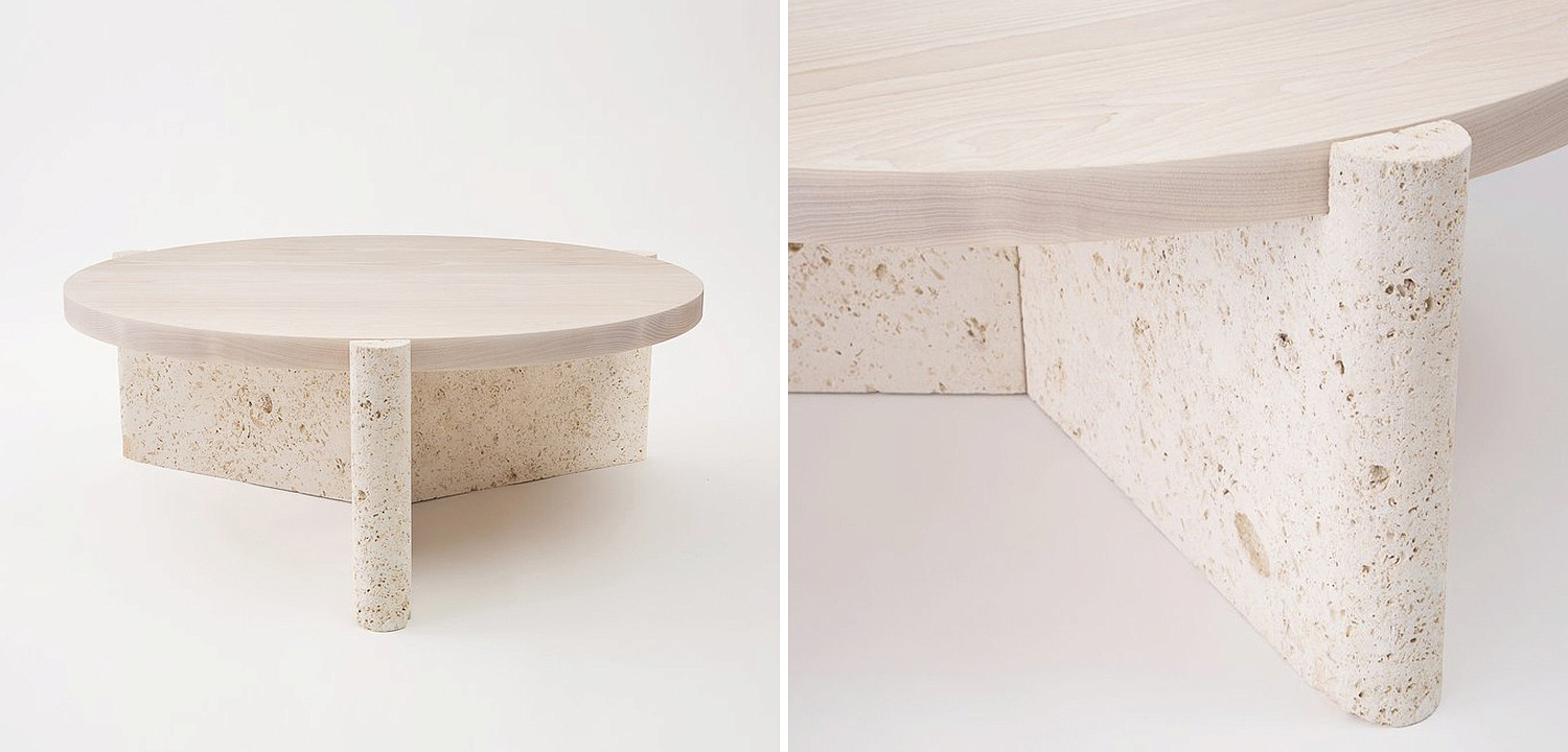 Кофейный стол Isla Travertine Coffee Table Кофейный стол Isla Travertine Coffee Table - Loft-Concept в Костроме