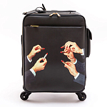 Чемодан дорожный SELETTI Travel Kit Trolley Lipstick Black варинант исполнения - 1 | Loft Concept в Костроме