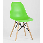 Пластиковый стул на ножках из массива бука Eames Light Green варинант исполнения - 1 | Loft Concept в Костроме