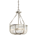 Люстра подвесная с чашеобразным плафоном из прозрачных стеклянных прутьев Kichler варинант исполнения - 1 | Loft Concept в Костроме