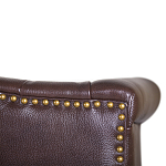 Диван из натуральной кожи на 4-х деревянных ножках из массива бука Thomas Seating brown варинант исполнения - 5 | Loft Concept в Костроме