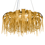 Люстра круглая подвесная с металлическими дугами и длинными цепочками 80 см Atlantis Chain варинант исполнения - 15 | Loft Concept в Костроме