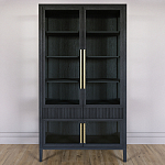 Витрина Primo со стеклянными фасадами и 2 ящиками Черный дуб варинант исполнения - 1 | Loft Concept в Костроме