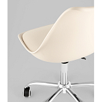 Офисный стул на металлическом основании EGGERY Beige пластик варинант исполнения - 3 | Loft Concept в Костроме