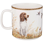 Кружка из фарфора с изображением фазанов и собаки 400 мл Hunting Porcelain Collection варинант исполнения - 1 | Loft Concept в Костроме