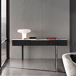 Консоль чёрная с 3-мя выдвижными ящиками Lou варинант исполнения - 3 | Loft Concept в Костроме