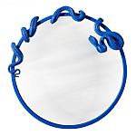 Зеркало круглое в синей раме в виде змеи Temptation варинант исполнения - 1 | Loft Concept в Костроме