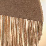 Бра круглое натуральная пробка с бахромой Natural Cork варинант исполнения - 2 | Loft Concept в Костроме