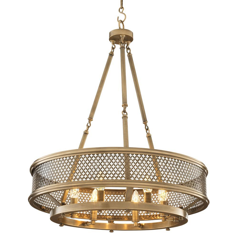 Люстра Eichholtz Chandelier Savoie Латунь Античная полированная в Костроме | Loft Concept 