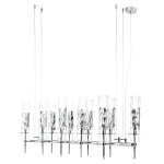 Люстра подвесная прямоугольная с 10-ю цилиндрическими плафонами LIAISON варинант исполнения - 5 | Loft Concept в Костроме