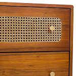 Комод с 6-ю ящиками с декором из ротанга Degarmo Chest of Drawers варинант исполнения - 5 | Loft Concept в Костроме