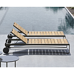 Шезлонг на металлическом каркасе с регулируемой спинкой GUELL Sunbed варинант исполнения - 3 | Loft Concept в Костроме