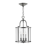 Подвесной светильник с прозрачным стеклянным цилиндрическим плафоном в классическом стиле на цепи Hinkley варинант исполнения - 5 | Loft Concept в Костроме