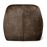 Стул с мягкой коричневой обивкой из велюра и подъемно-поворотным механизмом на черных колесиках Harper Brown варинант исполнения - 3 | Loft Concept в Костроме