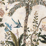 Обои ручная роспись Siam White Metal варинант исполнения - 4 | Loft Concept в Костроме