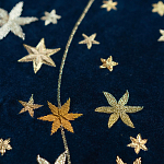 Обои с вышивкой ручной работы Cosmos Original colourway on velvet варинант исполнения - 2 | Loft Concept в Костроме